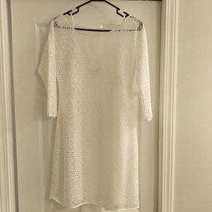 White eyelet dress